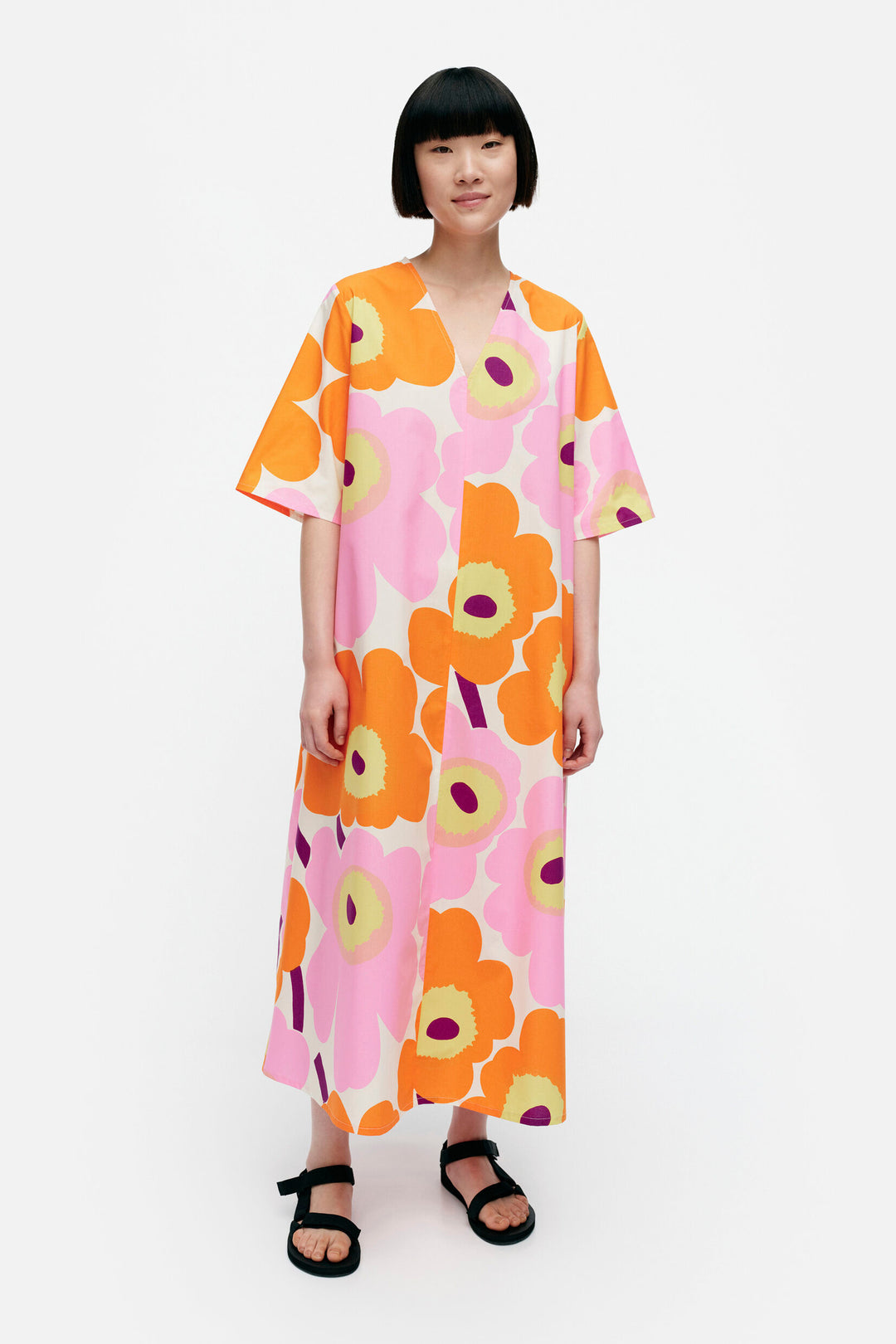 25SS■marimekko■Sopiva Unikko コットンリネンワンピース Sopiva Unikko Dress | Marimekko