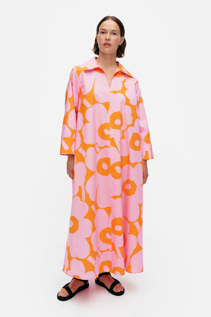 marimekko linen dress Uniqlo x Marimekko + Linen Blend Short-Sleeve Dress
