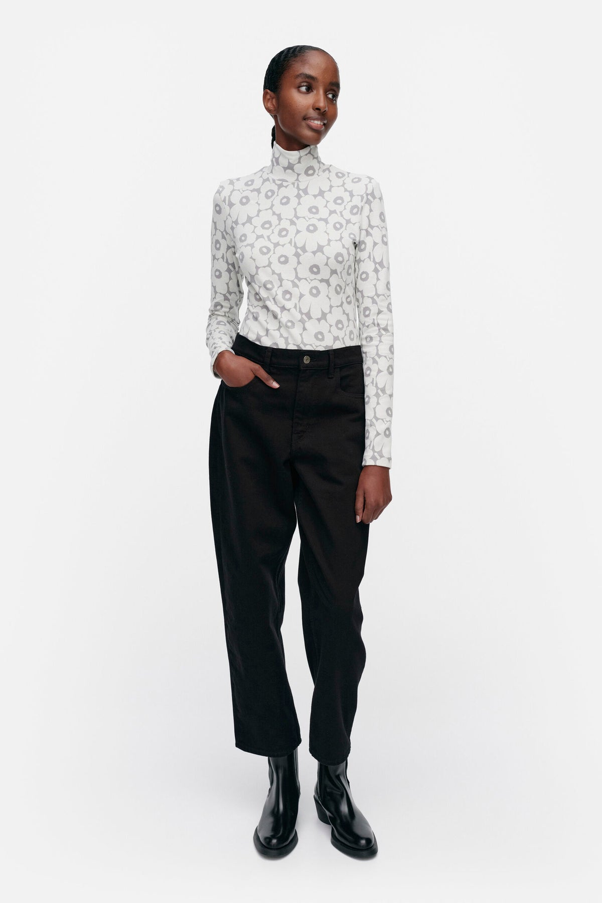 【日本未入荷】marimekko/ Jakala Pikkuinen Unikko カットソー Marimekko Jäkälä Pikkuinen Unikko Turtleneck – KIITOSlife