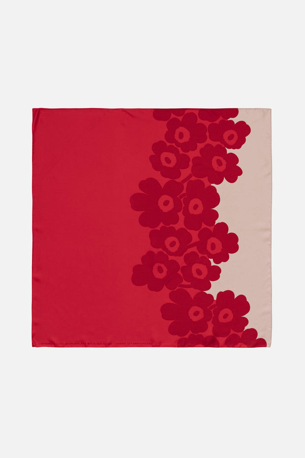 Marimekko Lauhtua Unikko 60th Anniversary Silk Scarf