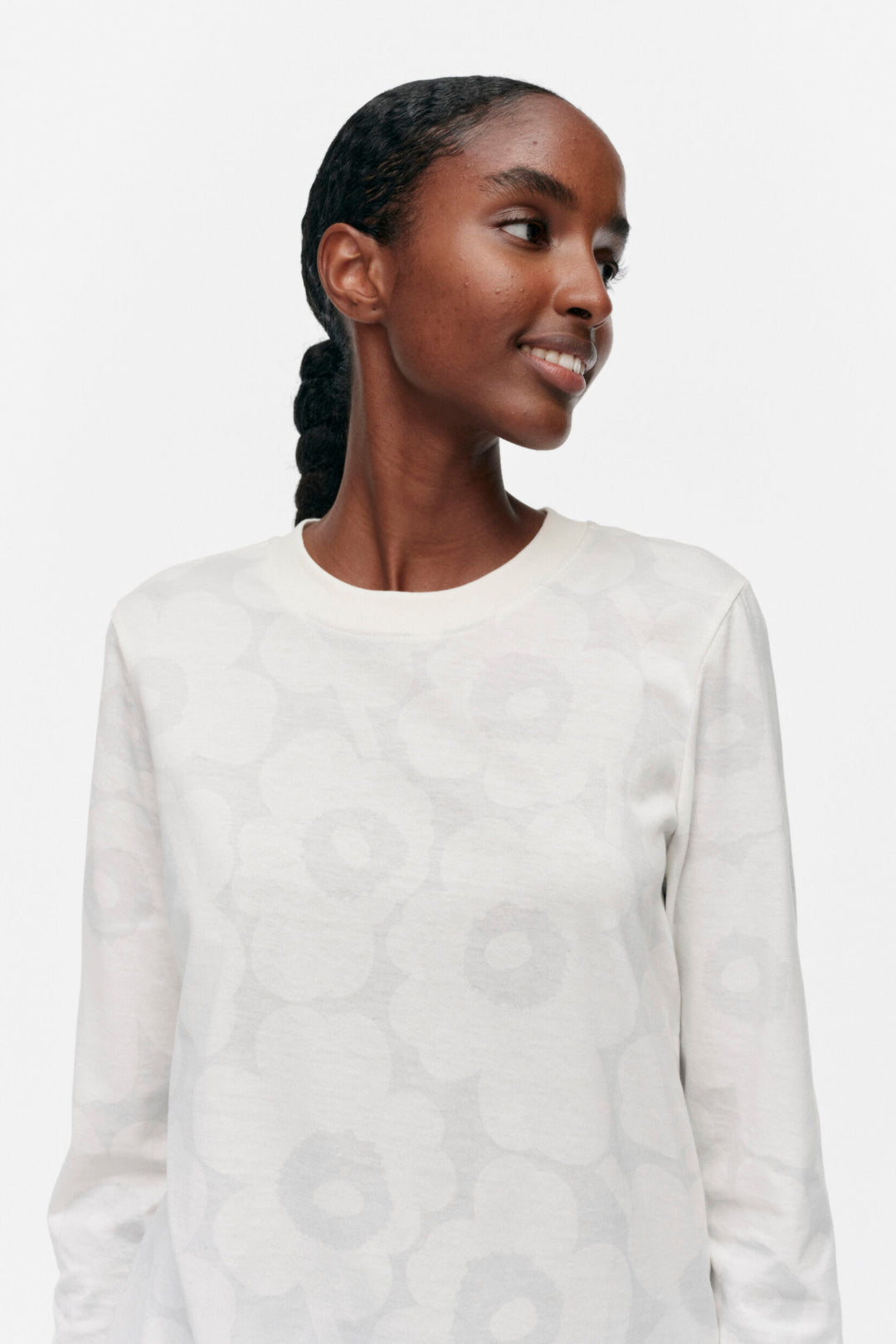 チュニック marimekko - marimekko Unikko / Jahken jersey tunic marimekko - marimekko Unikko / Jahken jersey tunicの通販 by