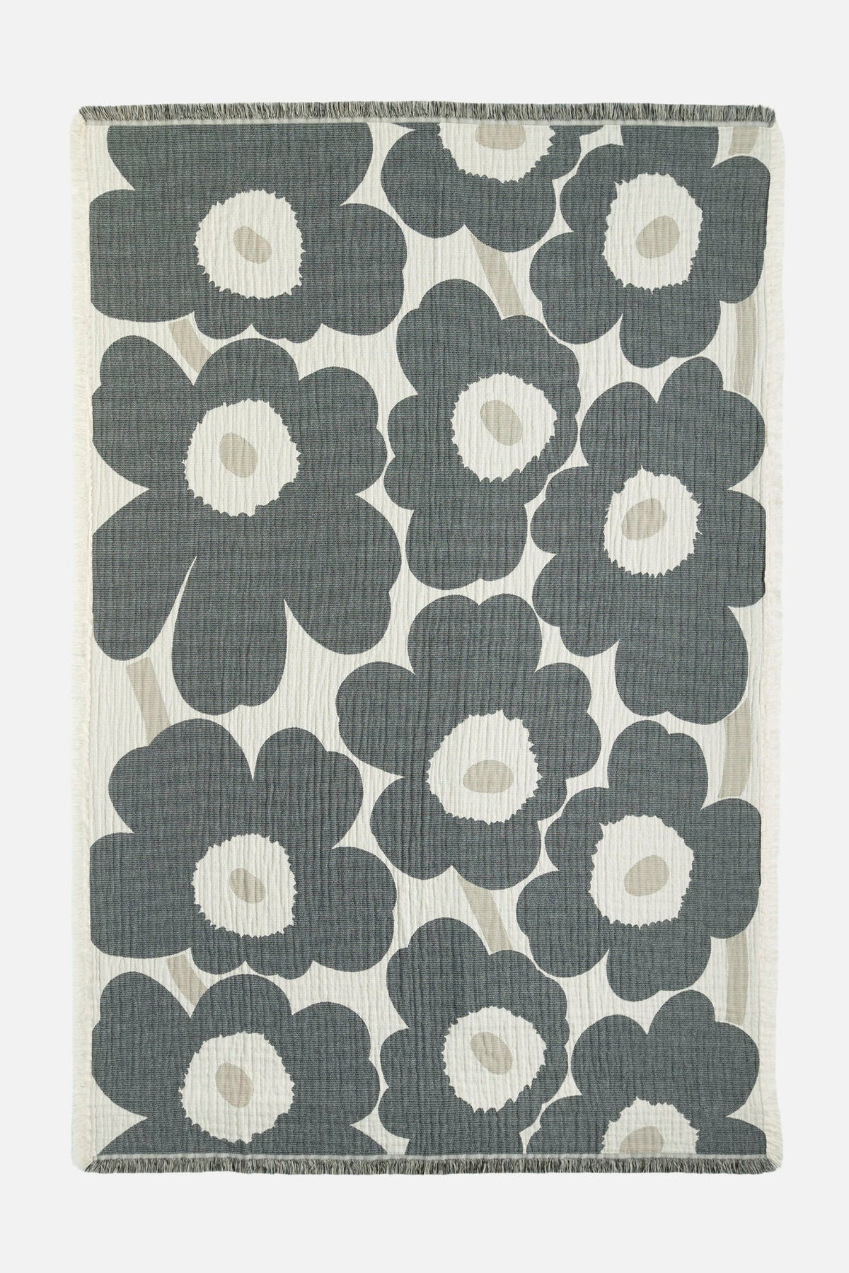 Marimekko Unikko Jacquard Throw Blanket KIITOSlife