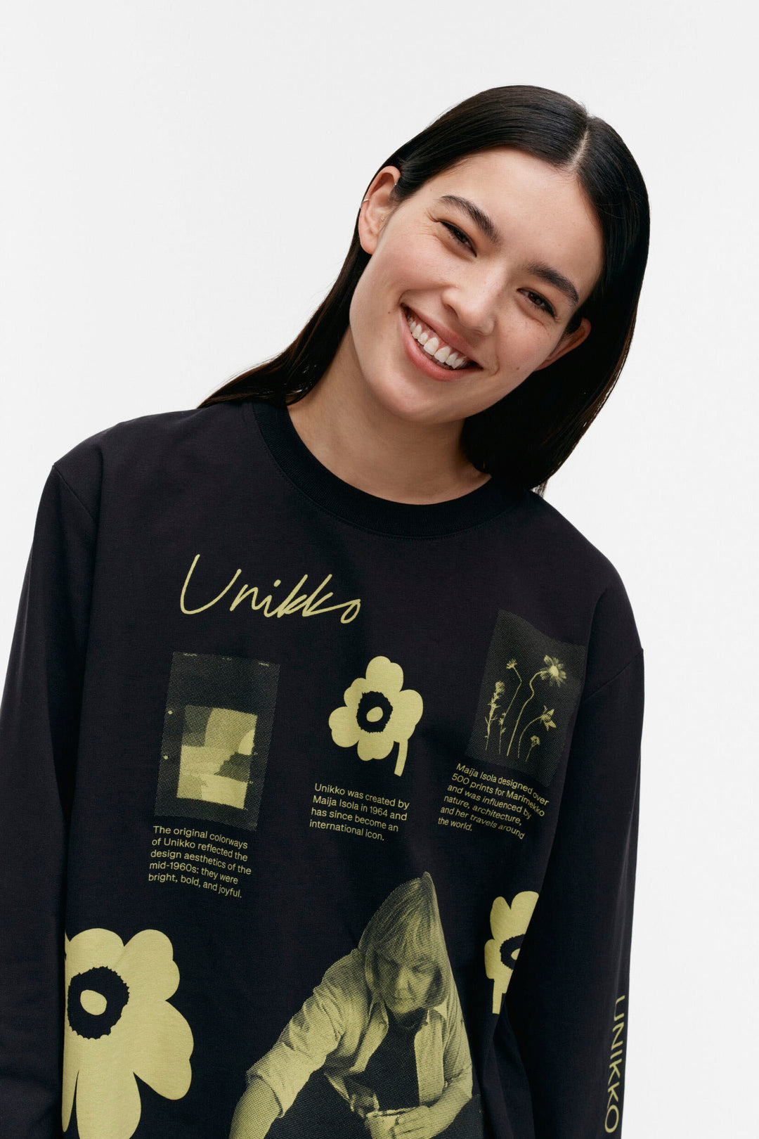 【2024SS】marimekko マリメッコ/Biitti Logo Placement Tシャツ Biitti Logo Placement Kioski jersey top | Marimekko