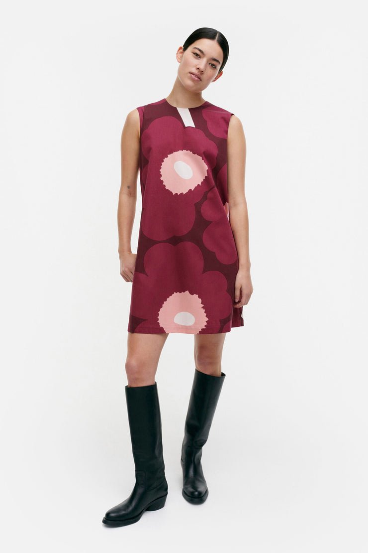 Marimekko Siluetti Unikko Sateen Dress