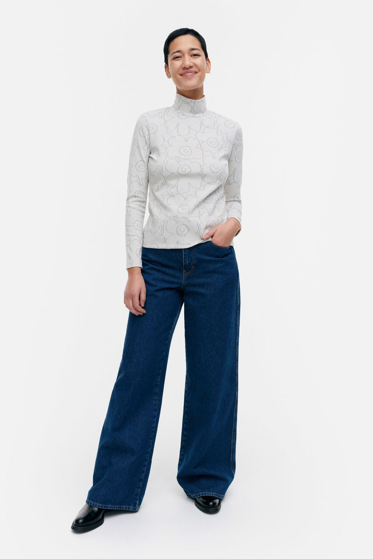 Marimekko Taittuen Piirto Unikko Shimmering Turtleneck