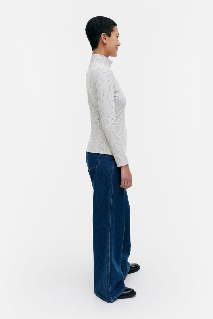 Marimekko Taittuen Piirto Unikko Shimmering Turtleneck