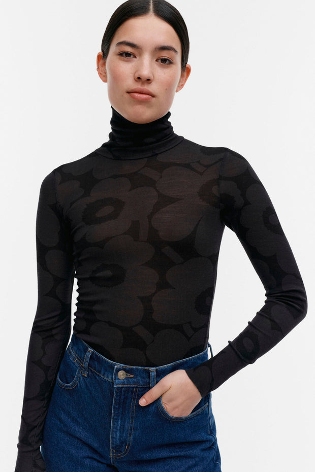 Marimekko Vilina Unikko Wool Turtleneck