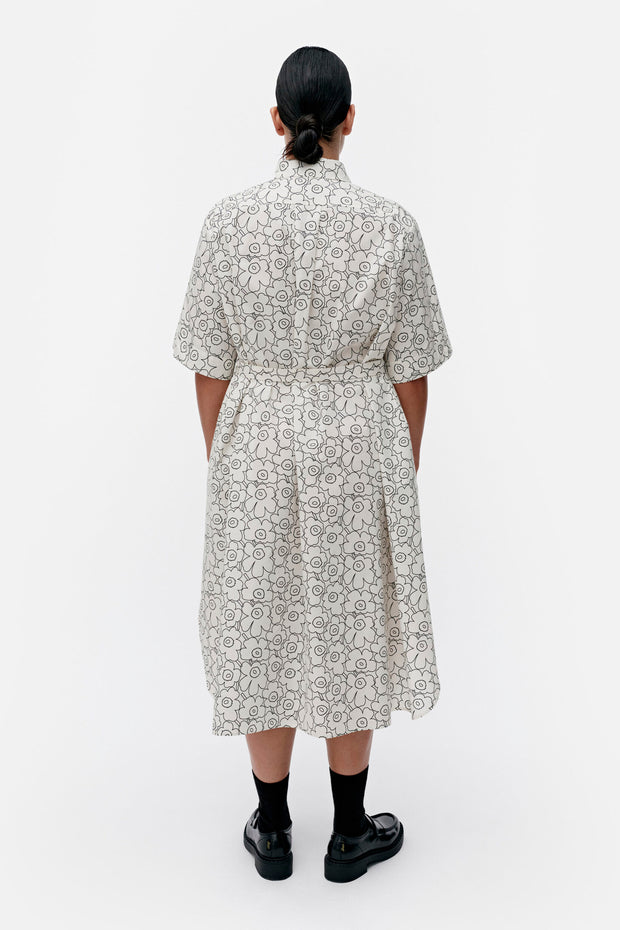 Marimekko Popliini Piirto Unikko Shirt Dress