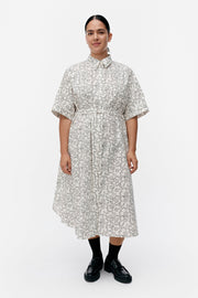 Marimekko Popliini Piirto Unikko Shirt Dress