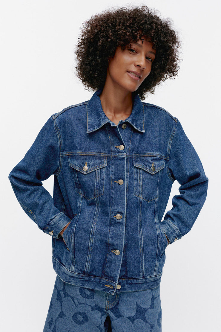 Marimekko Maridenim Murros Unikko Placement Jean Jacket