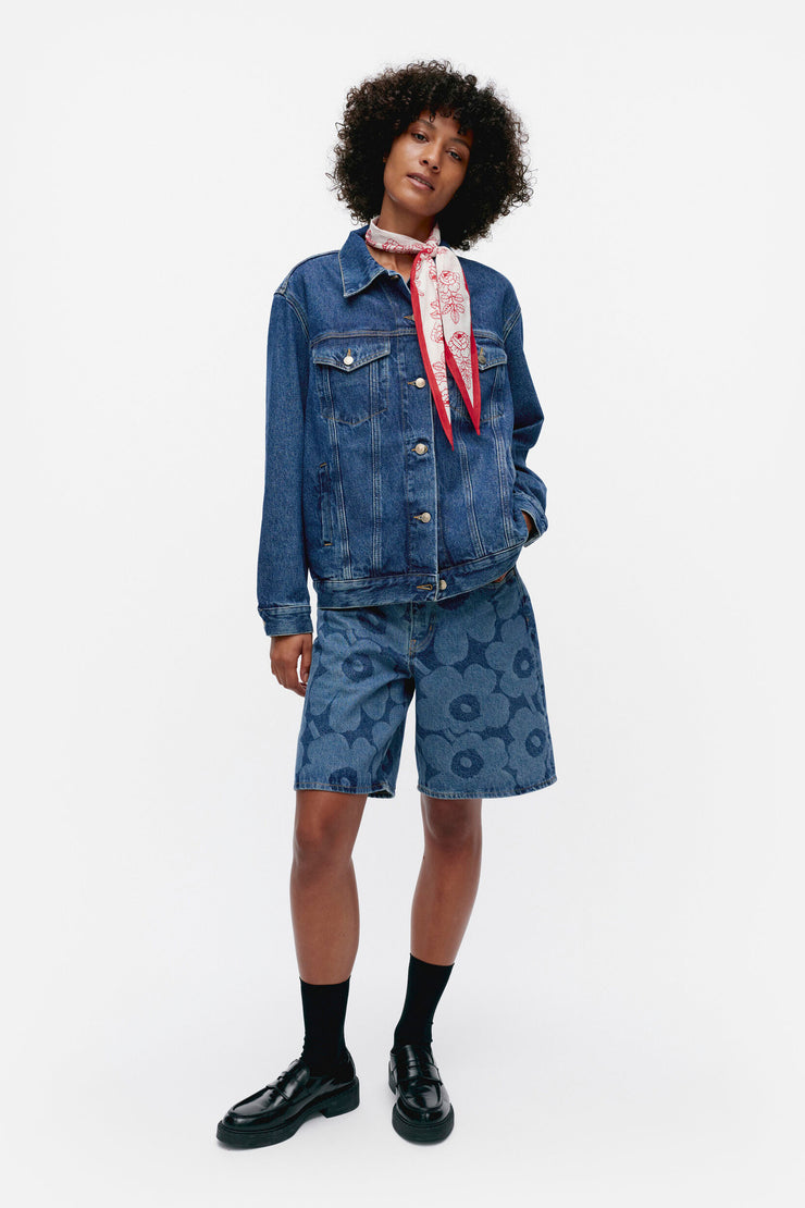 Marimekko Maridenim Murros Unikko Placement Jean Jacket