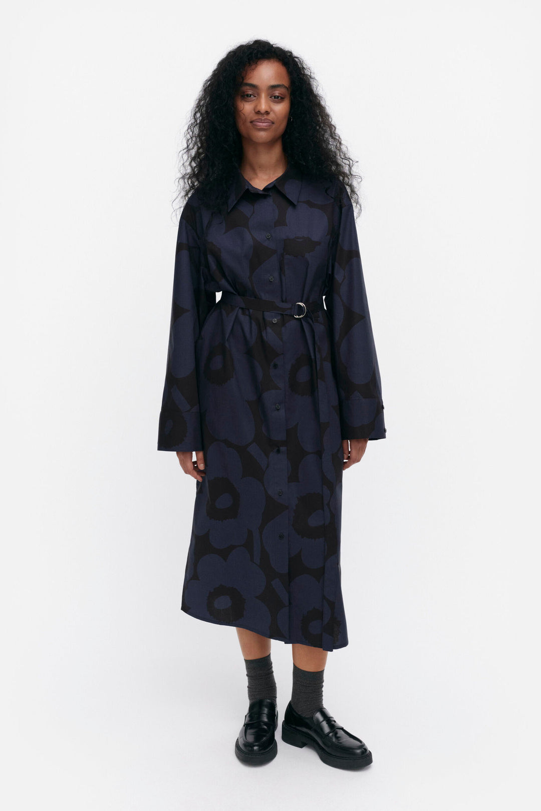 Marimekko Jälki Unikko Shirt Dress – KIITOSlife