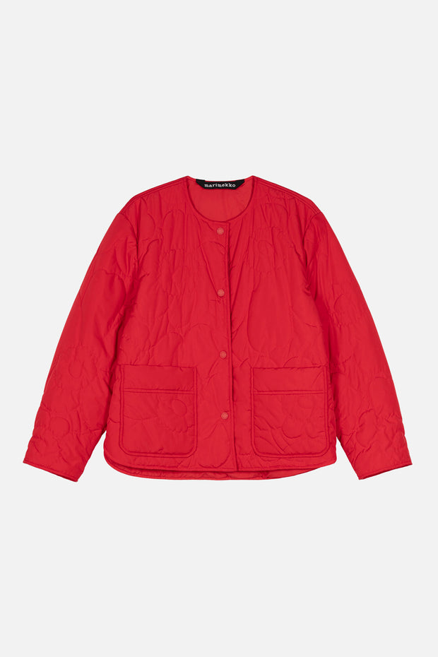 Marimekko Kapseli Piirto Unikko Padded Coat Red