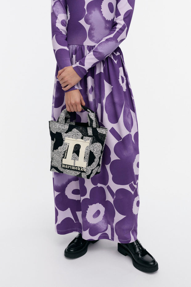 Marimekko Mono Mini Unikko Tote Bag Black/White