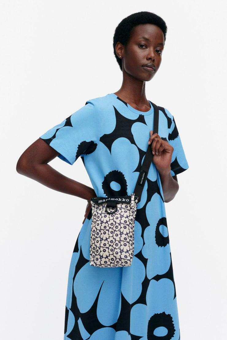Marimekko Neat Crossbody Unikko Phone Pocket Navy/Off-White