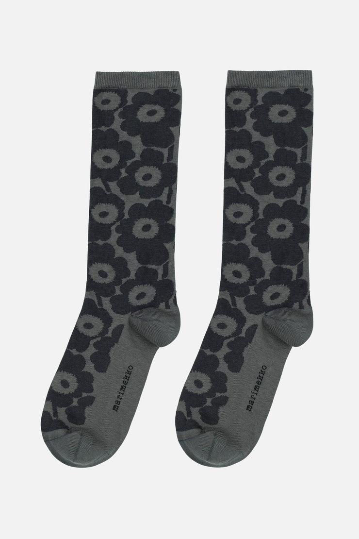 Marimekko Pinnat Unikko Socks Grey
