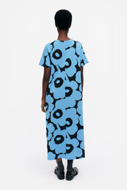 Marimekko Pisteinen Unikko Jersey Dress Blue/Black
