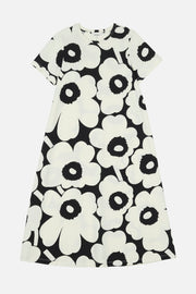 Marimekko Pisteinen Unikko Jersey Dress Off-White/Grey