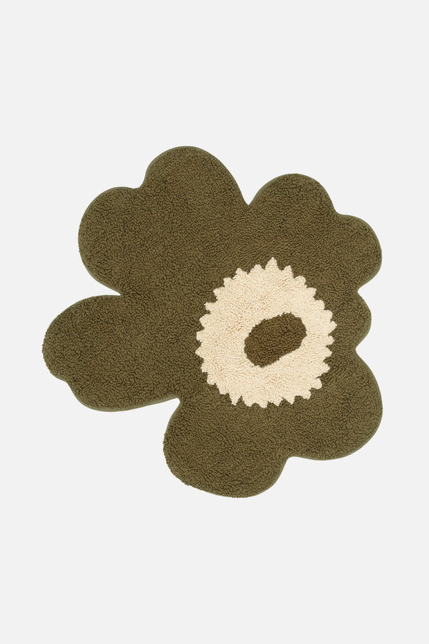 Marimekko Unikko Bathmat Green/Umber/Cream