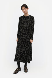Marimekko Kolmin Piirto Unikko Jersey Dress
