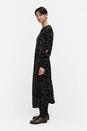 Marimekko Kolmin Piirto Unikko Jersey Dress