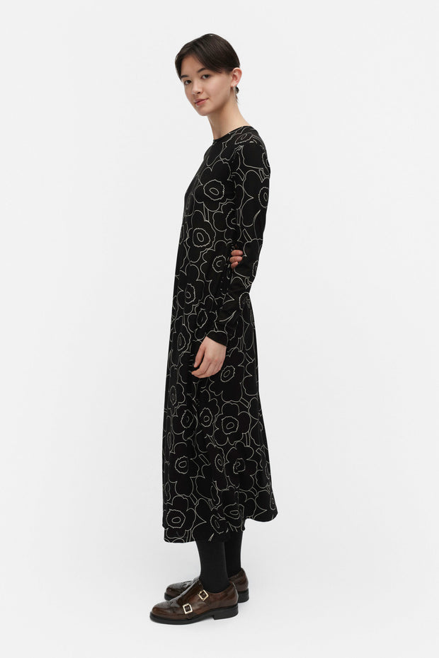 Marimekko Kolmin Piirto Unikko Jersey Dress