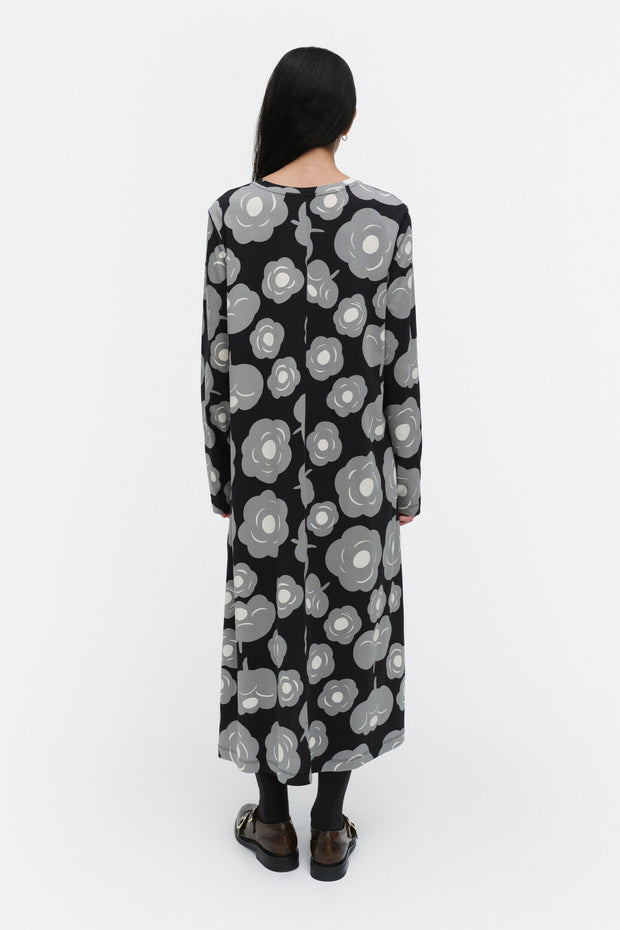Marimekko Lehtokielo Tumma Jersey Dress