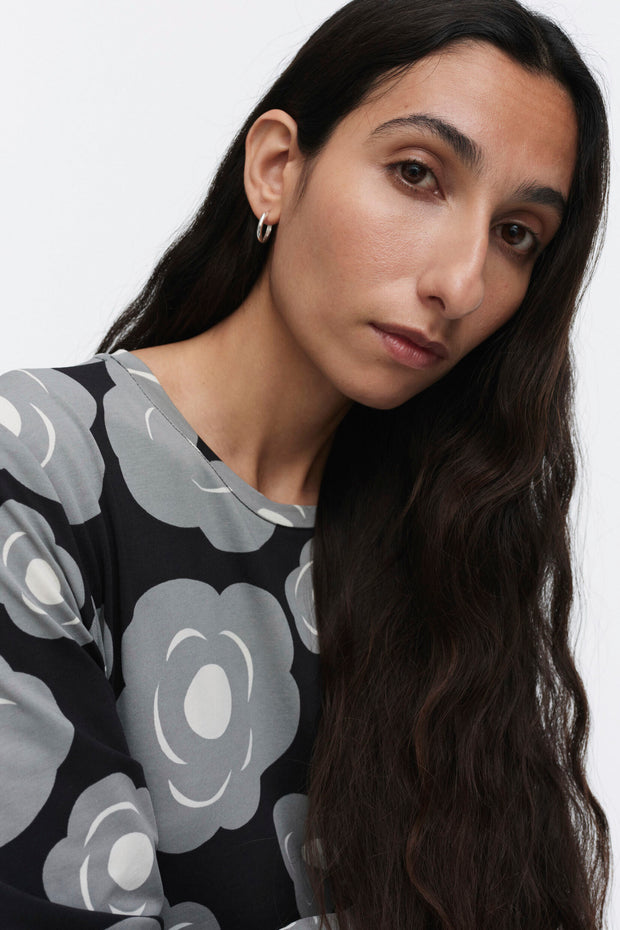 Marimekko Lehtokielo Tumma Jersey Dress