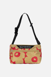 Marimekko Neat Crossbody Unikko Small Tan/Red
