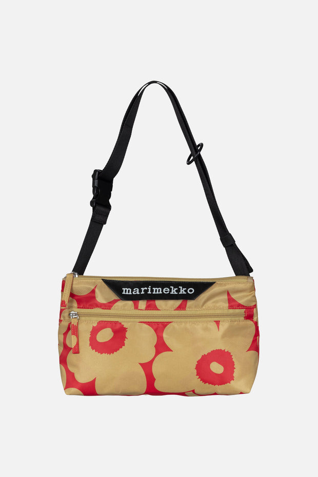 Marimekko Neat Crossbody Unikko Small Tan/Red