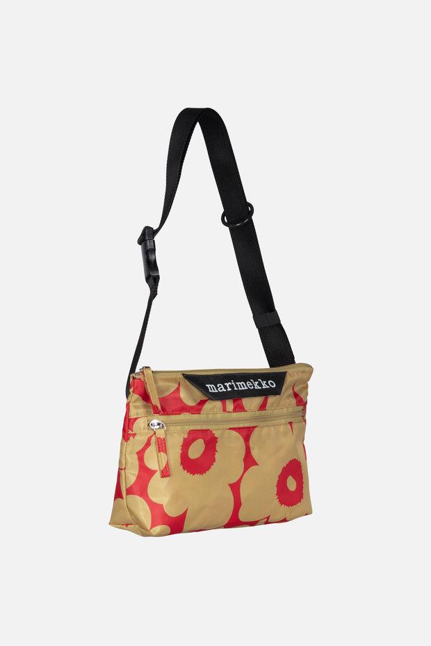 Marimekko Neat Crossbody Unikko Small Tan/Red