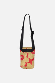 Marimekko Neat Crossbody Unikko Phone Pocket Tan/Red