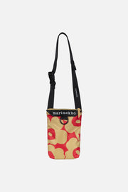 Marimekko Neat Crossbody Unikko Phone Pocket Tan/Red