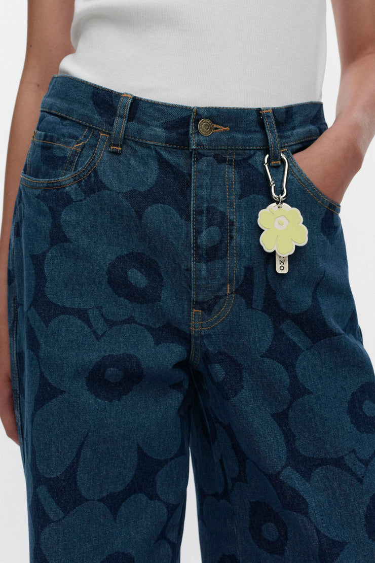 Aallokas Unikko Keychain Light Yellow/Off-White