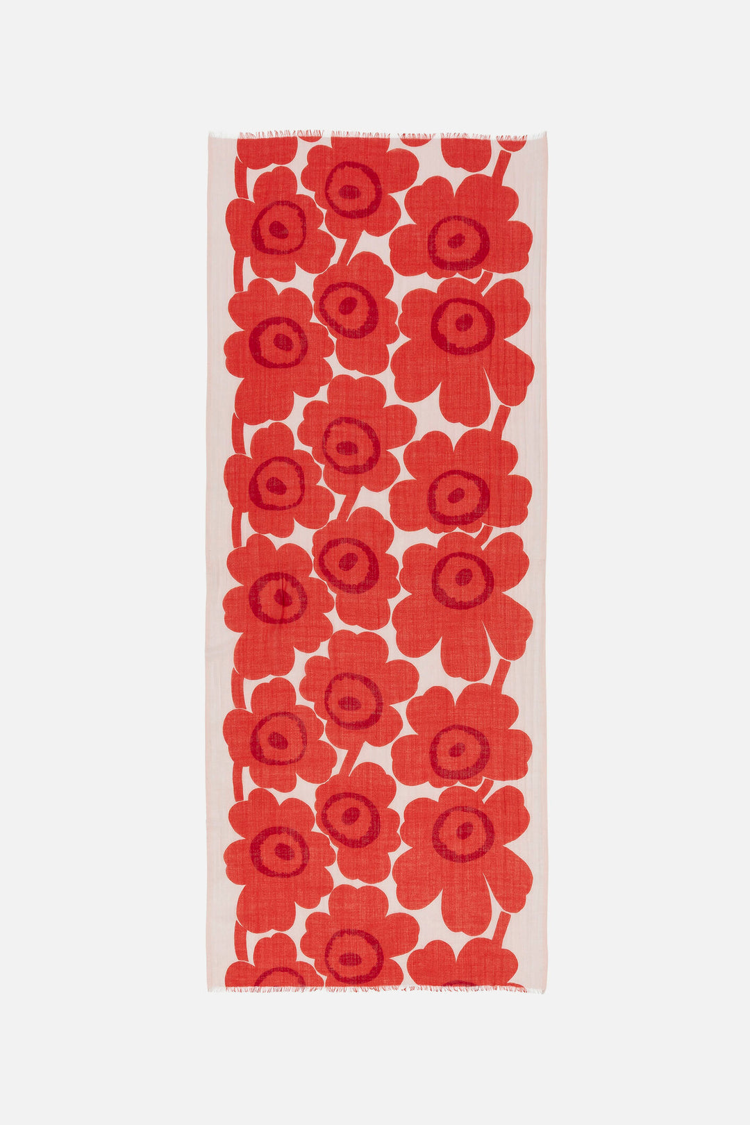 Marimekko Fiore Unikko Scarf Red/Light Pink – KIITOSlife