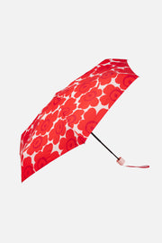 Marimekko Unikko Mini Manual Umbrella Red/Pale Pink