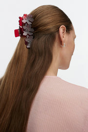 Marimekko Mini Unikko Hair Clip Red