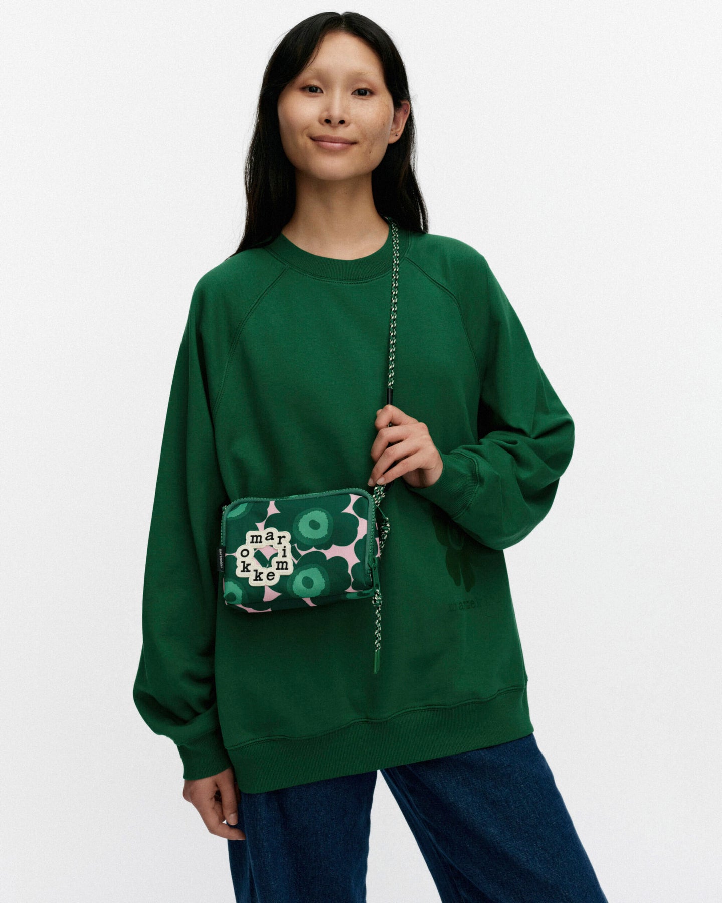 Iloisa Mini Unikko ショルダーバッグ Marimekko Iloisa Mini Unikko Shoulder Bag Green/Pink – KIITOSlife
