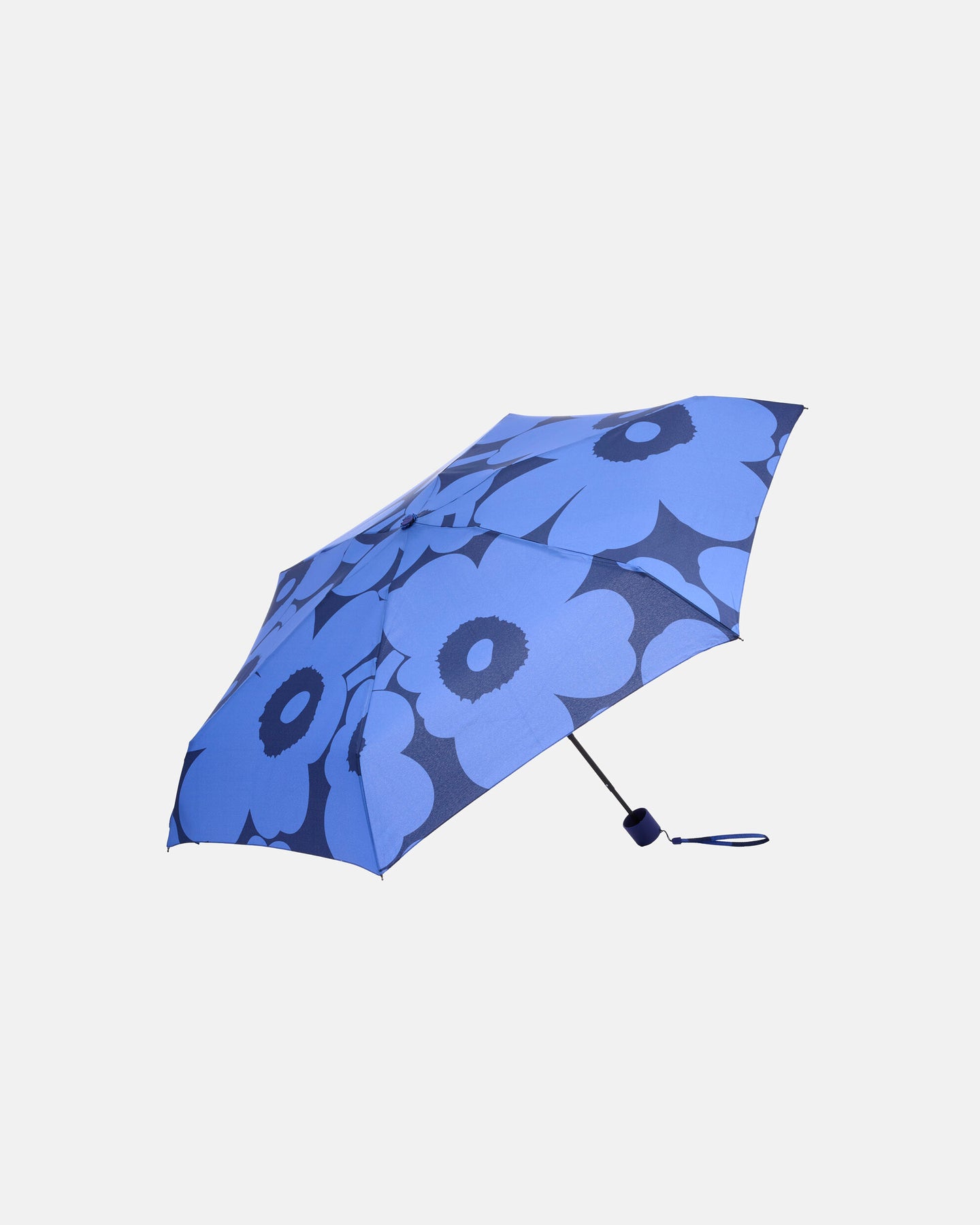 Marimekko Pieni Unikko Mini Manual Umbrella Blue/Dark Blue