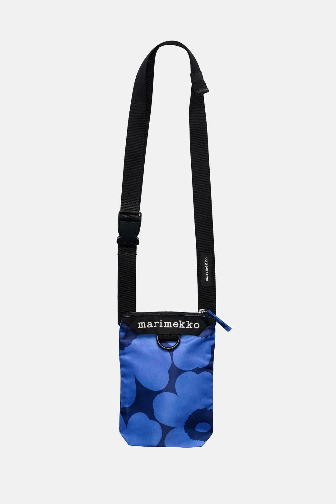 新品 マリメッコ Neat Phone Pocket ウニッコ ダークネービー Marimekko Neat Crossbody Unikko Phone Pocket Bag Blue/Dark Blue