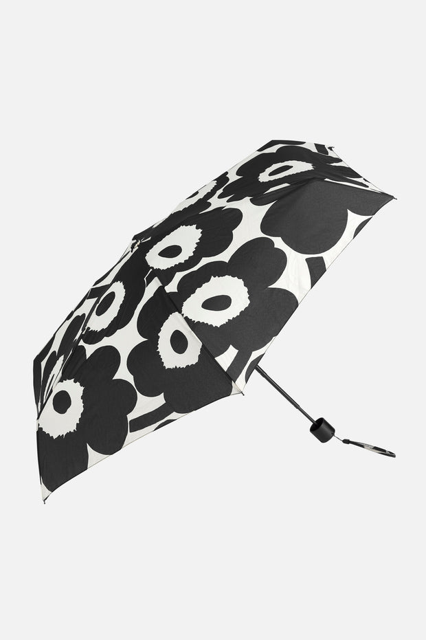 Marimekko Unikko Mini Manual Umbrella Black/White