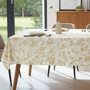 Marimekko Tiara Tablecloth Gold/White
