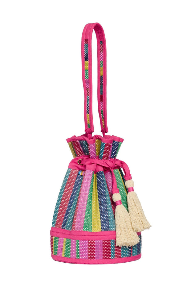 Lorna Murray x Kathy Hilton Mini Leisure Tote Resort Party Fuchsia