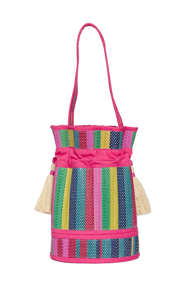Lorna Murray x Kathy Hilton Mini Leisure Tote Resort Party Fuchsia