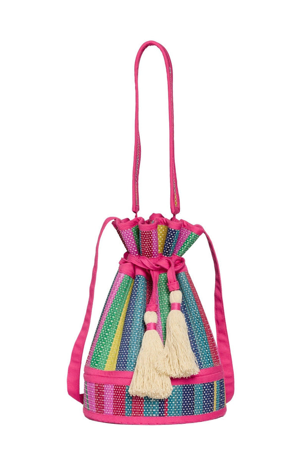 Lorna Murray x Kathy Hilton Mini Leisure Tote Resort Party Fuchsia