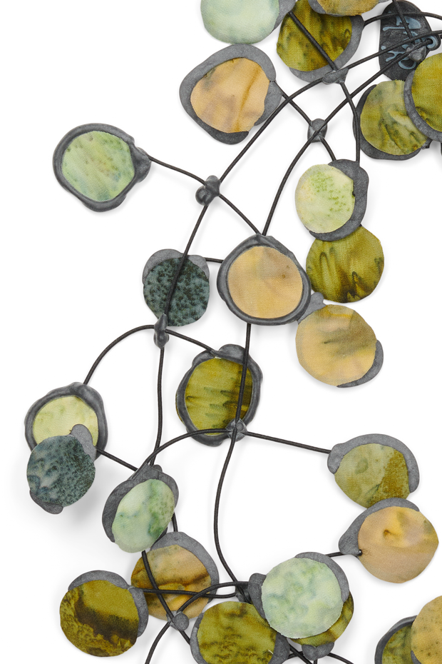 Annemieke Broenink Ink Fabric Necklace Olive
