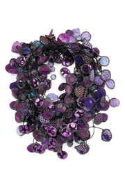 Annemieke Broenink Vintage Kimono Necklace Purple