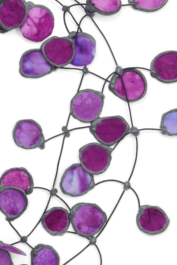 Annemieke Broenink Ink Fabric Necklace Purple