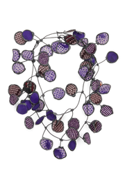 Annemieke Broenink Vintage Kimono Necklace Purple