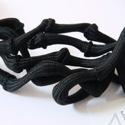 Rosalba Galati Spider Long Knot Fabric Necklace Black
